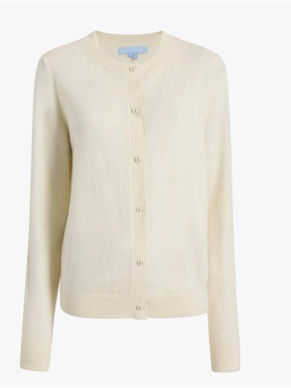NWT Hill House Audrey Merino Wool Cream Cardigan